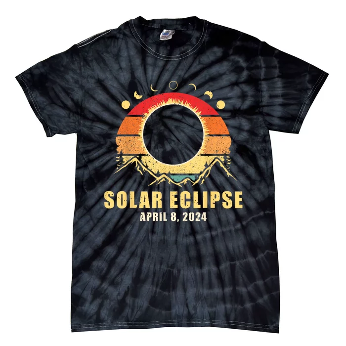 Solar Eclipse 2024 Total Solar Eclipse April 8 2024 Tie-Dye T-Shirt