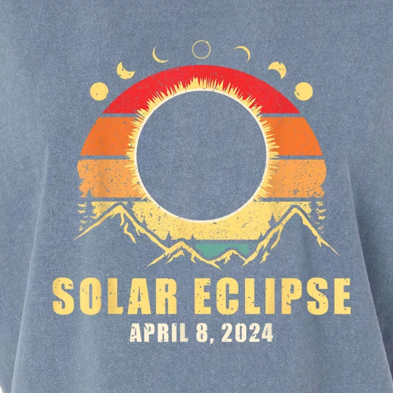 Solar Eclipse 2024 Total Solar Eclipse April 8 2024 Garment-Dyed Women's Muscle Tee