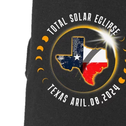 Solar Eclipse 2024 Total Solar Eclipse State Texas Doggie 3-End Fleece Hoodie