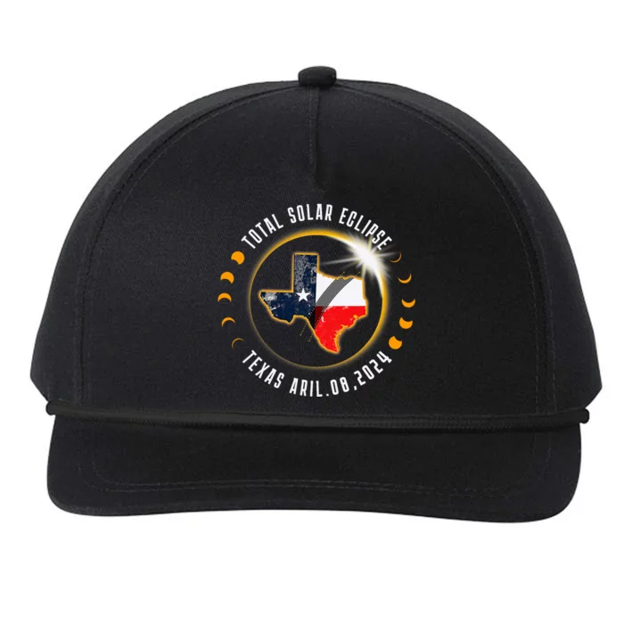 Solar Eclipse 2024 Total Solar Eclipse State Texas Snapback Five-Panel Rope Hat