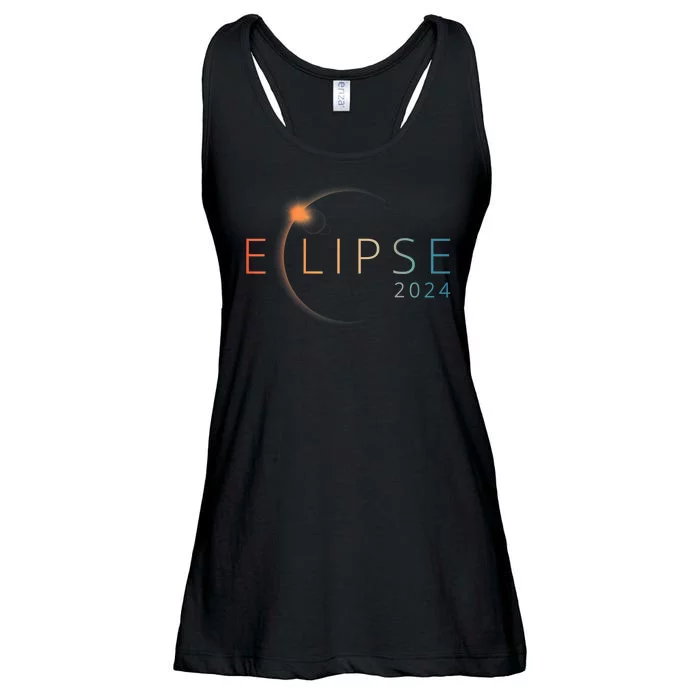 Solar Eclipse 2024 Total Solar Eclipse 4.08.24 Ladies Essential Flowy Tank