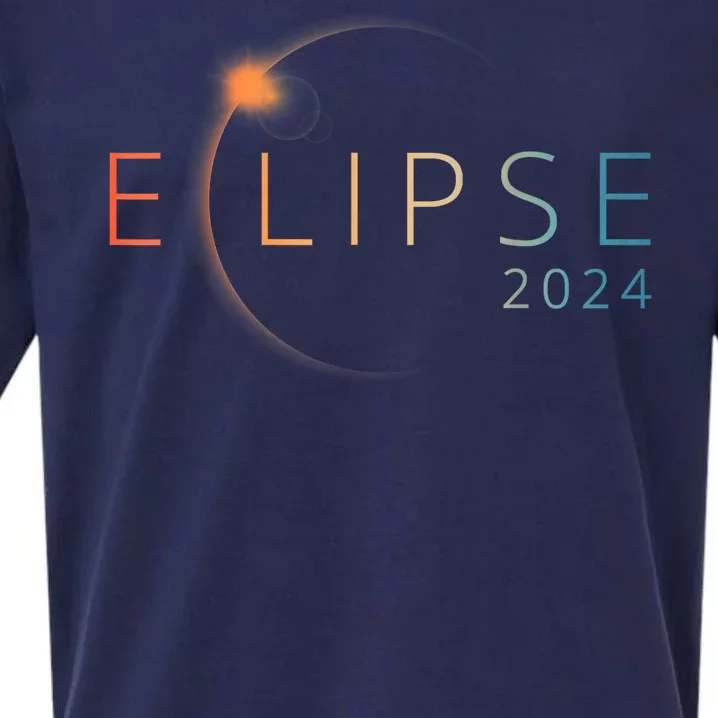 Solar Eclipse 2024 Total Solar Eclipse 4.08.24 Sueded Cloud Jersey T-Shirt