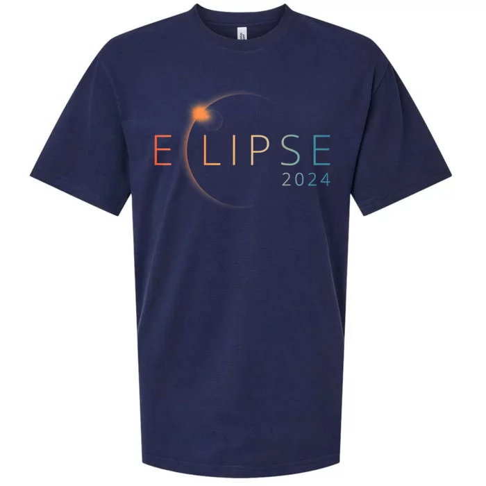 Solar Eclipse 2024 Total Solar Eclipse 4.08.24 Sueded Cloud Jersey T-Shirt