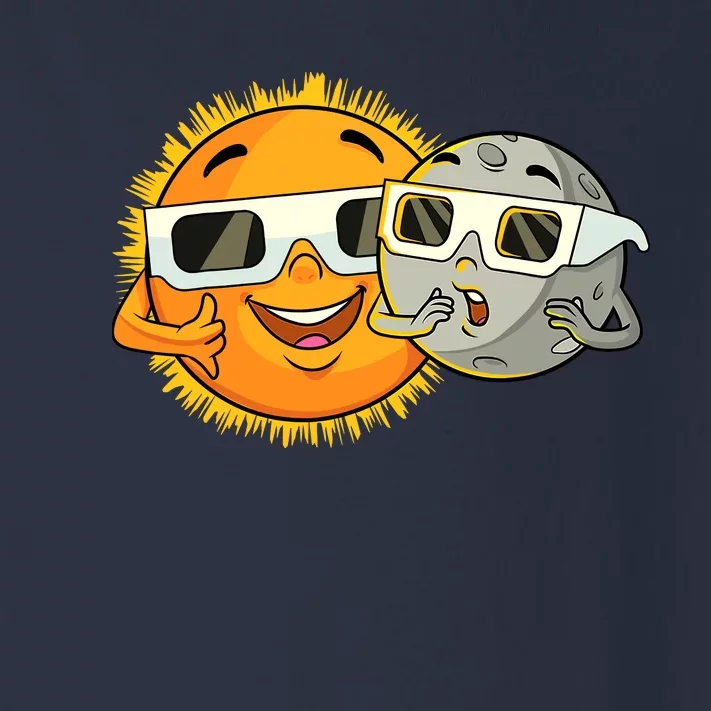 Solar Eclipse 2024 Funny Sun Moon Glasses Science Toddler Long Sleeve Shirt