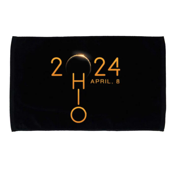 Solar Eclipse 2024 State Ohio Microfiber Hand Towel