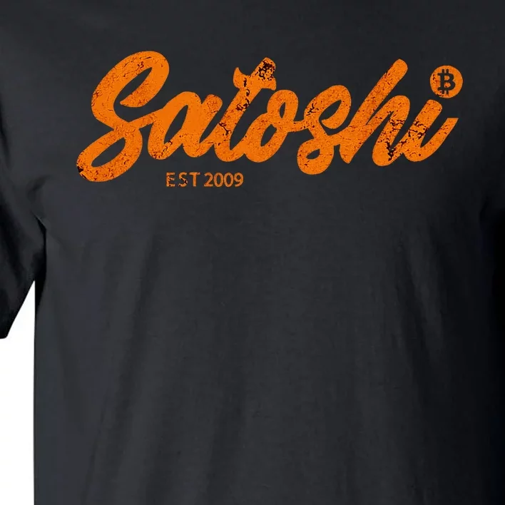 Satoshi Est 2009 Bitcoin Creator Blockchain Currency Tall T-Shirt