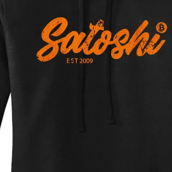 Satoshi Est 2009 Bitcoin Creator Blockchain Currency Women's Pullover Hoodie