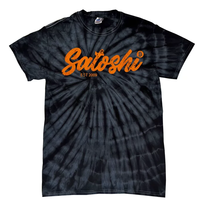 Satoshi Est 2009 Bitcoin Creator Blockchain Currency Tie-Dye T-Shirt