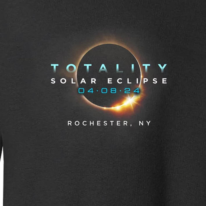 Solar Eclipse 2024 Rochester Ny Totality 040824 Toddler Sweatshirt