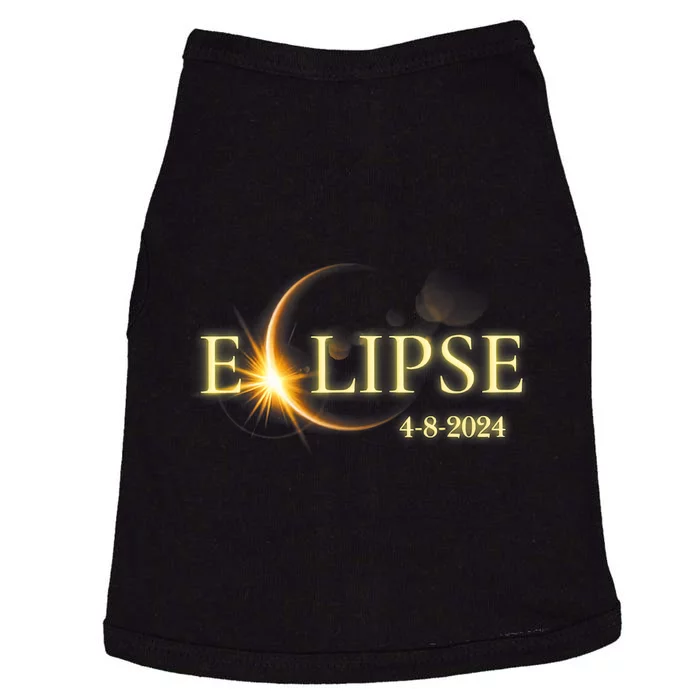 Solar Eclipse 2024 Total Solar Eclipse 4.08.24 Gift For Solar Eclipse Lover Doggie Tank