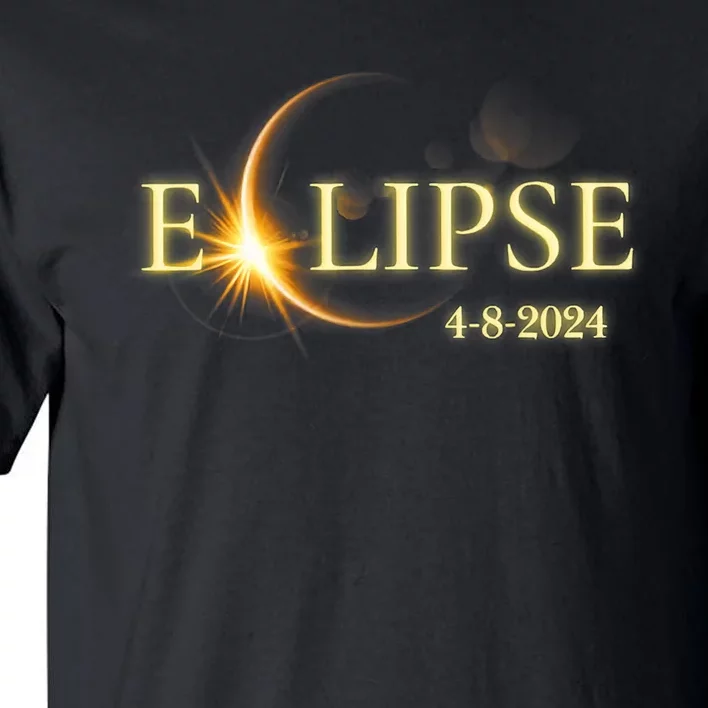 Solar Eclipse 2024 Total Solar Eclipse 4.08.24 Gift For Solar Eclipse Lover Tall T-Shirt