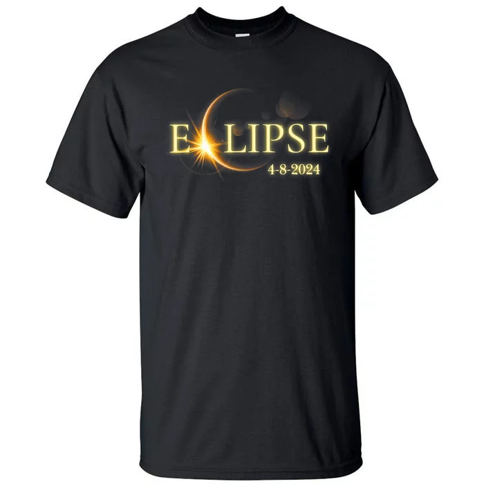 Solar Eclipse 2024 Total Solar Eclipse 4.08.24 Gift For Solar Eclipse Lover Tall T-Shirt