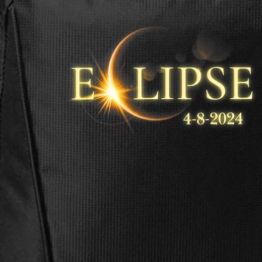 Solar Eclipse 2024 Total Solar Eclipse 4.08.24 Gift For Solar Eclipse Lover City Backpack