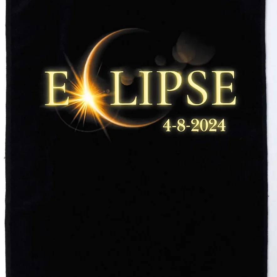 Solar Eclipse 2024 Total Solar Eclipse 4.08.24 Gift For Solar Eclipse Lover Platinum Collection Golf Towel