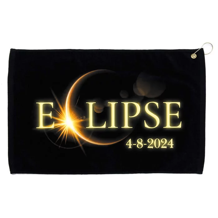 Solar Eclipse 2024 Total Solar Eclipse 4.08.24 Gift For Solar Eclipse Lover Grommeted Golf Towel