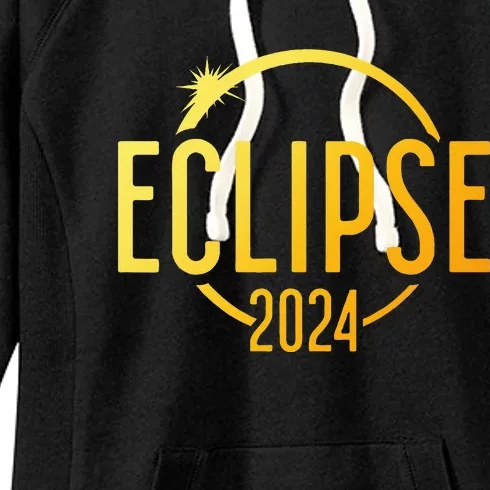 Solar Eclipse 2024 Total Solar Eclipse 4.08.24 Women's Fleece Hoodie