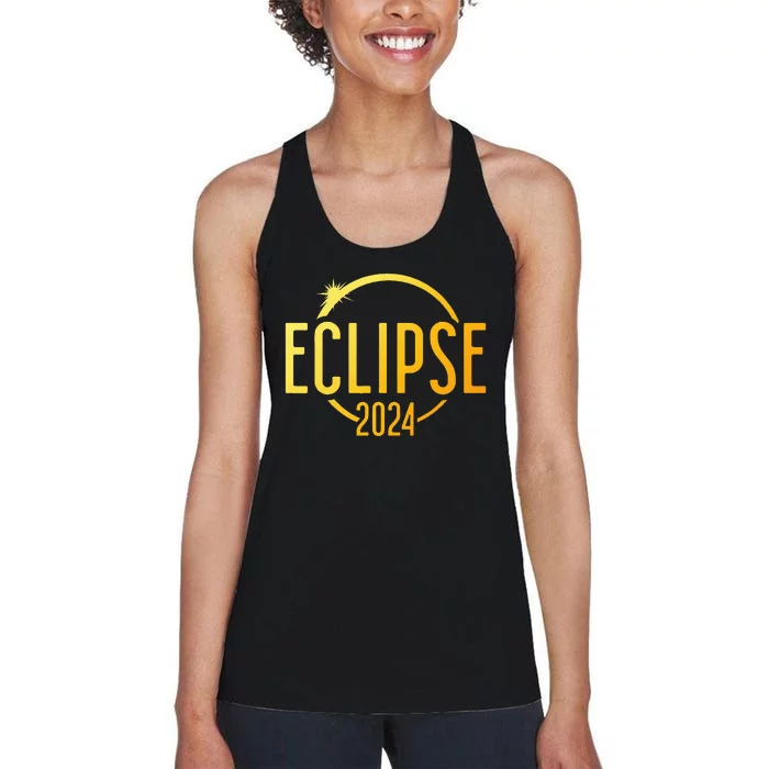 Solar Eclipse 2024 Total Solar Eclipse 4.08.24 Women's Racerback Tank