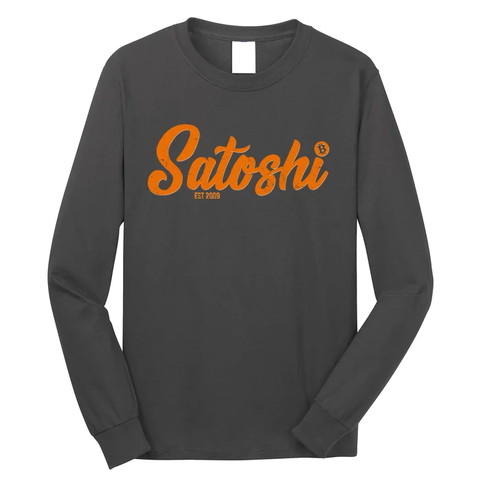 Satoshi Est 2009 Cryptocurrency Long Sleeve Shirt