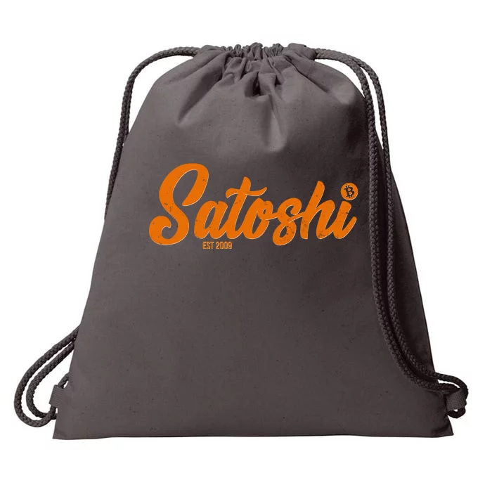 Satoshi Est 2009 Cryptocurrency Drawstring Bag