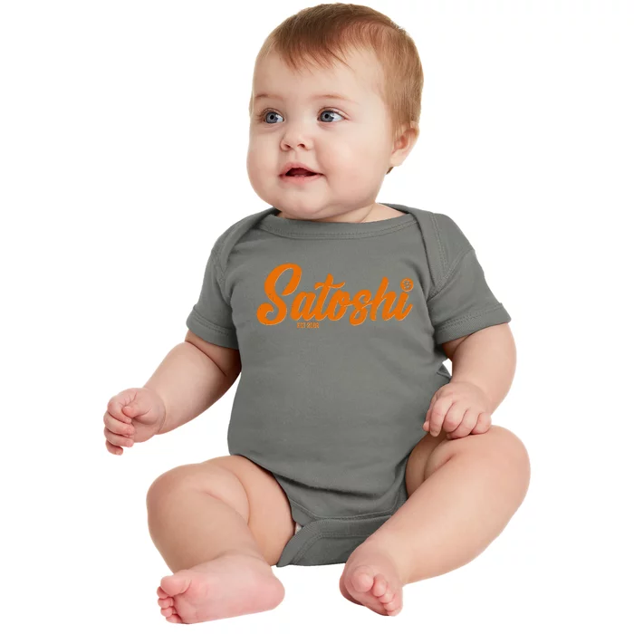 Satoshi Est 2009 Cryptocurrency Baby Bodysuit