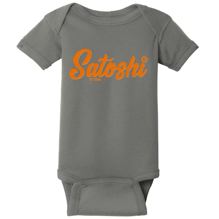 Satoshi Est 2009 Cryptocurrency Baby Bodysuit