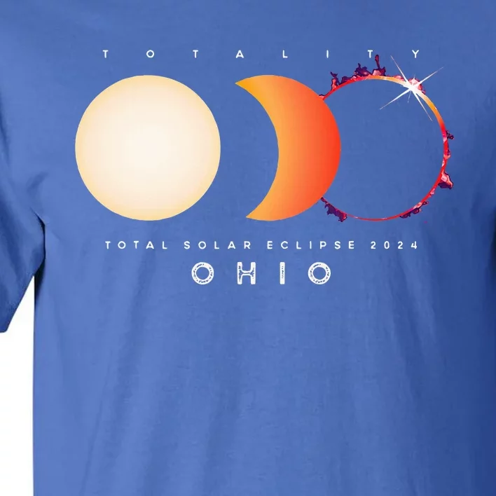 Solar Eclipse 2024 Total Eclipse Ohio America Tall T-Shirt