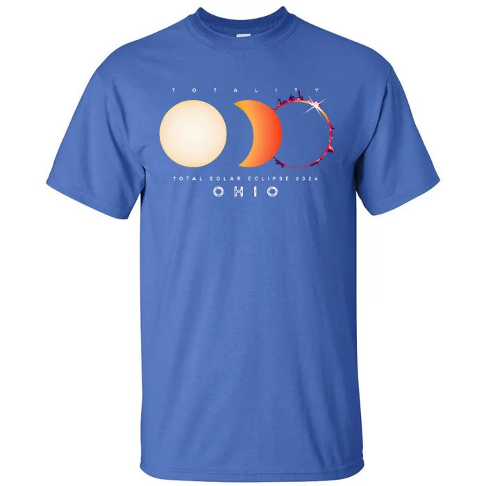 Solar Eclipse 2024 Total Eclipse Ohio America Tall T-Shirt