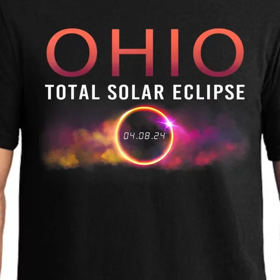 Solar Eclipse 2024 State Ohio Total Solar Eclipse Pajama Set