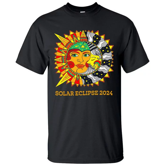 Solar Eclipse 2024 Usa Tall T-Shirt