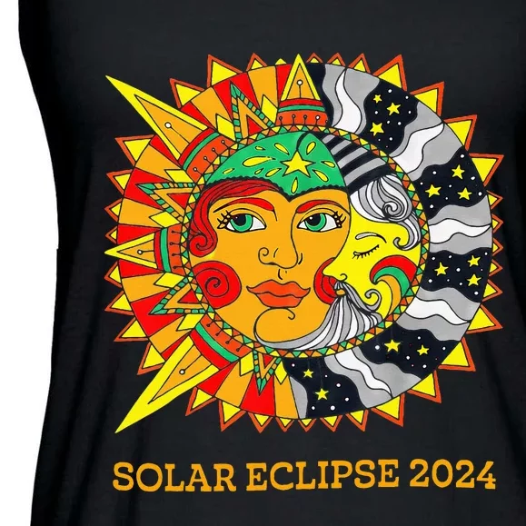 Solar Eclipse 2024 Usa Ladies Essential Flowy Tank