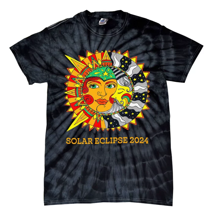 Solar Eclipse 2024 Usa Tie-Dye T-Shirt