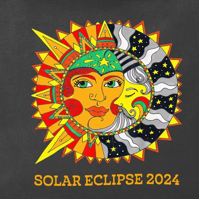 Solar Eclipse 2024 Usa Zip Tote Bag