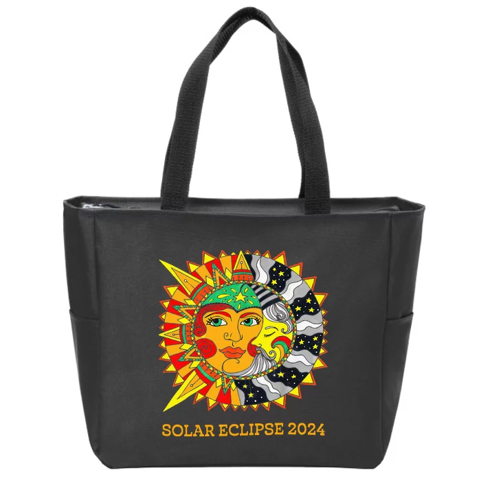 Solar Eclipse 2024 Usa Zip Tote Bag