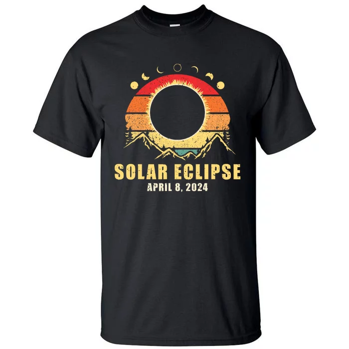 Solar Eclipse 2024 Total Solar Eclipse April 8 2024 Vintage Tall T-Shirt