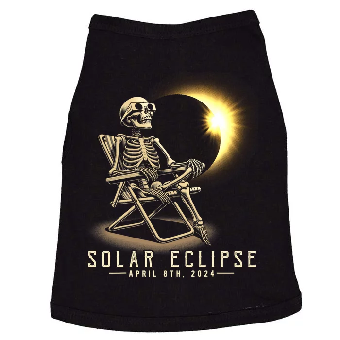 Solar Eclipse 2024 Total Eclipse April 8th 2024 Skull Doggie Tank