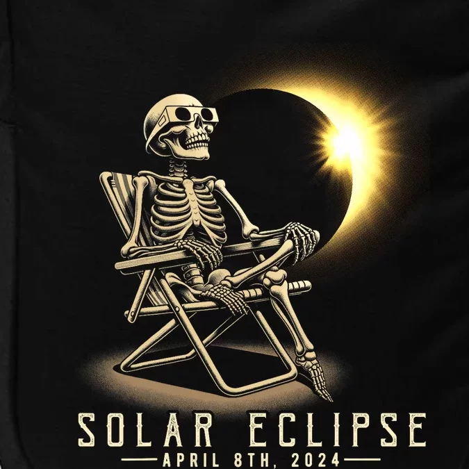 Solar Eclipse 2024 Total Eclipse April 8th 2024 Skull Impact Tech Backpack