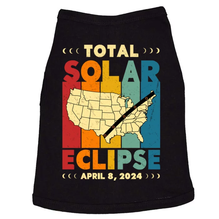 Solar Eclipse 2024 Total Solar Eclipse Vintage Retro Total Eclipse Doggie Tank