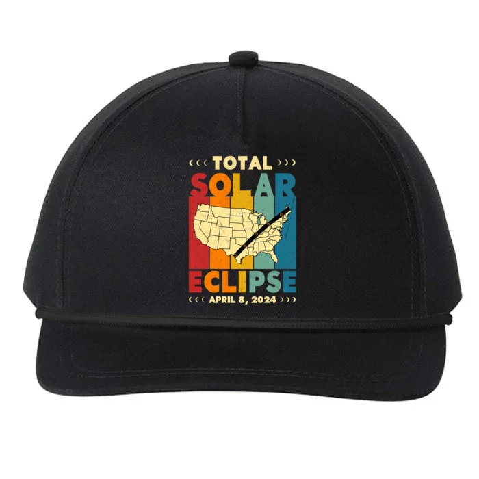 Solar Eclipse 2024 Total Solar Eclipse Vintage Retro Total Eclipse Snapback Five-Panel Rope Hat