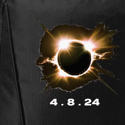 Solar Eclipse 4.8.24 Totality Event 2024 Souvenir City Backpack