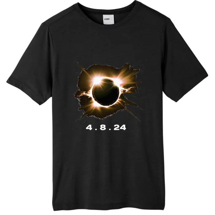 Solar Eclipse 4.8.24 Totality Event 2024 Souvenir ChromaSoft Performance T-Shirt