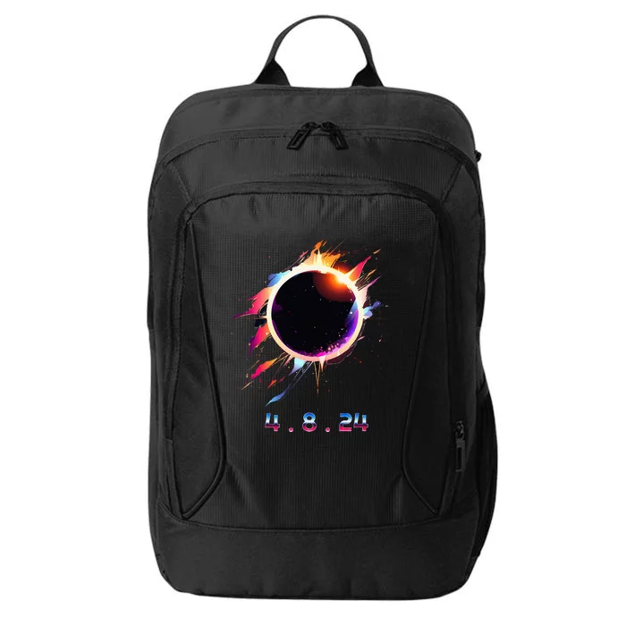 Solar Eclipse 4.8.24 Totality Event 2024 Souvenir City Backpack