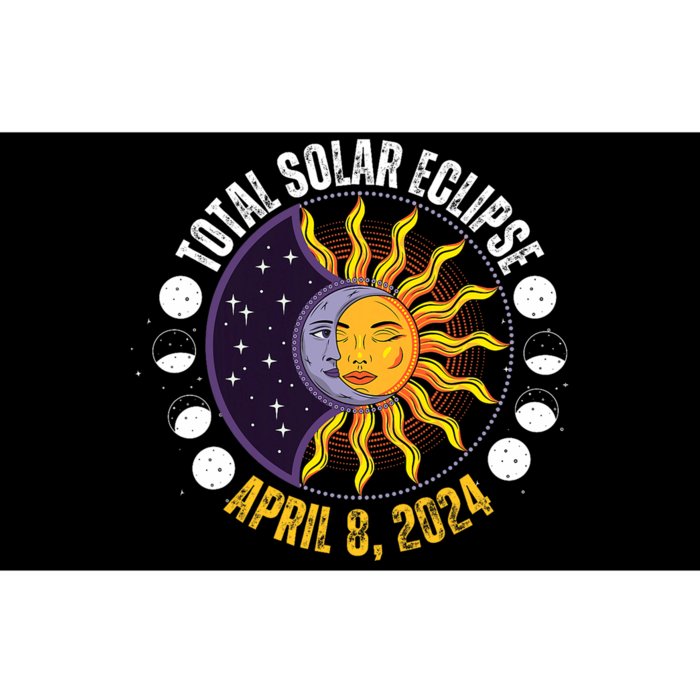 Solar Eclipse 842024 Eclipse With Sun Crescent Moon Bumper Sticker