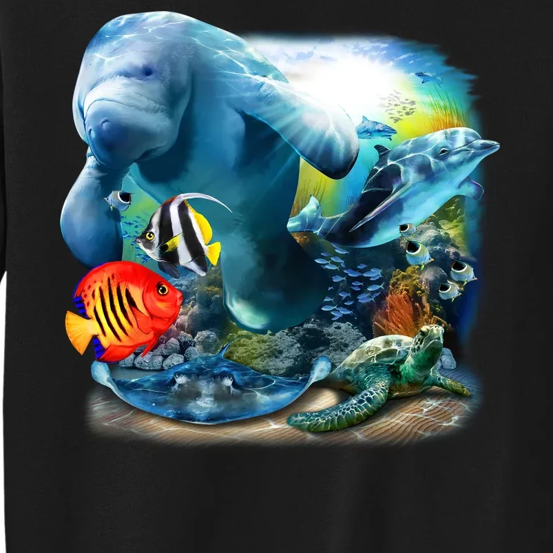 Sea Life - Classic Collage Tall Sweatshirt