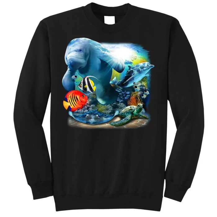 Sea Life - Classic Collage Tall Sweatshirt