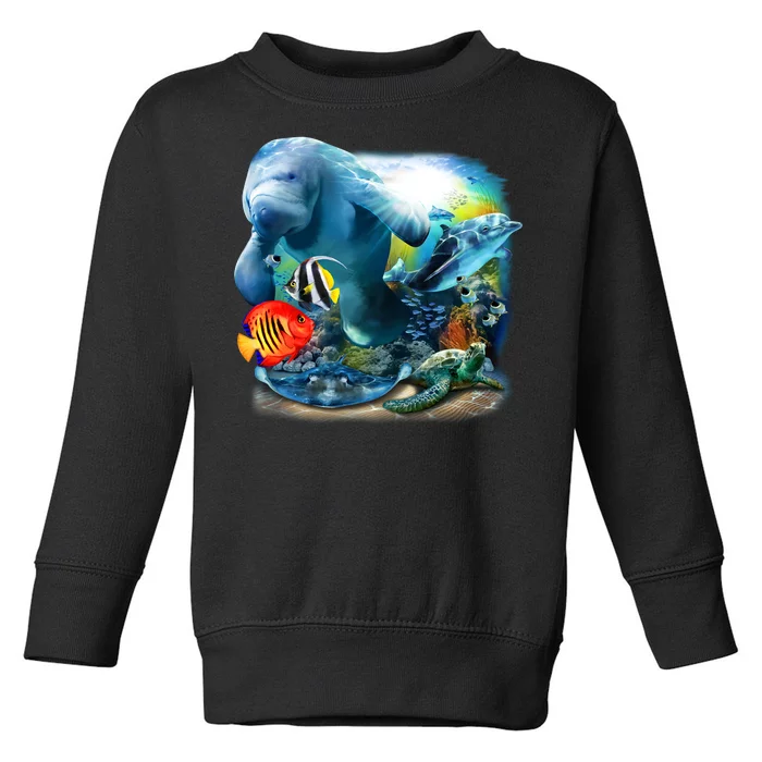 Sea Life - Classic Collage Toddler Sweatshirt