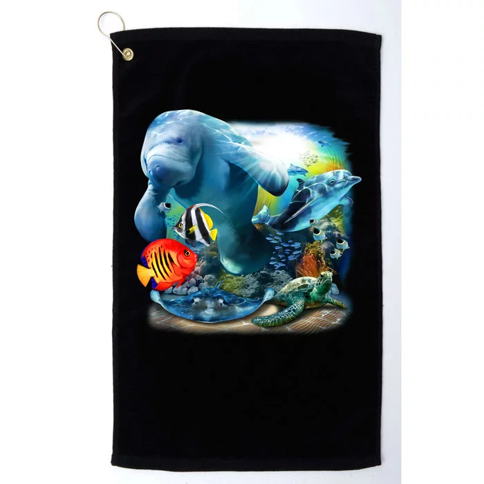 Sea Life - Classic Collage Platinum Collection Golf Towel