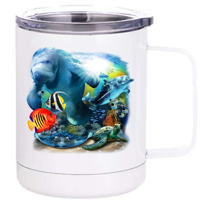 Sea Life - Classic Collage Front & Back 12oz Stainless Steel Tumbler Cup