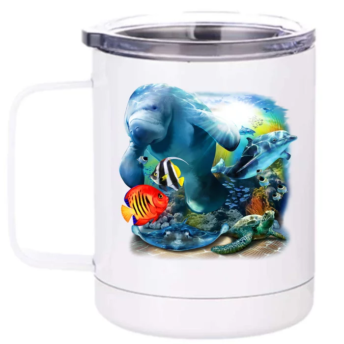 Sea Life - Classic Collage Front & Back 12oz Stainless Steel Tumbler Cup