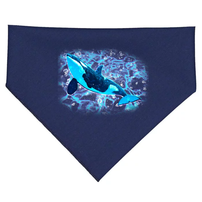 Sea Life Whale USA-Made Doggie Bandana