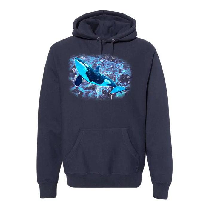 Sea Life Whale Premium Hoodie